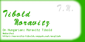 tibold moravitz business card